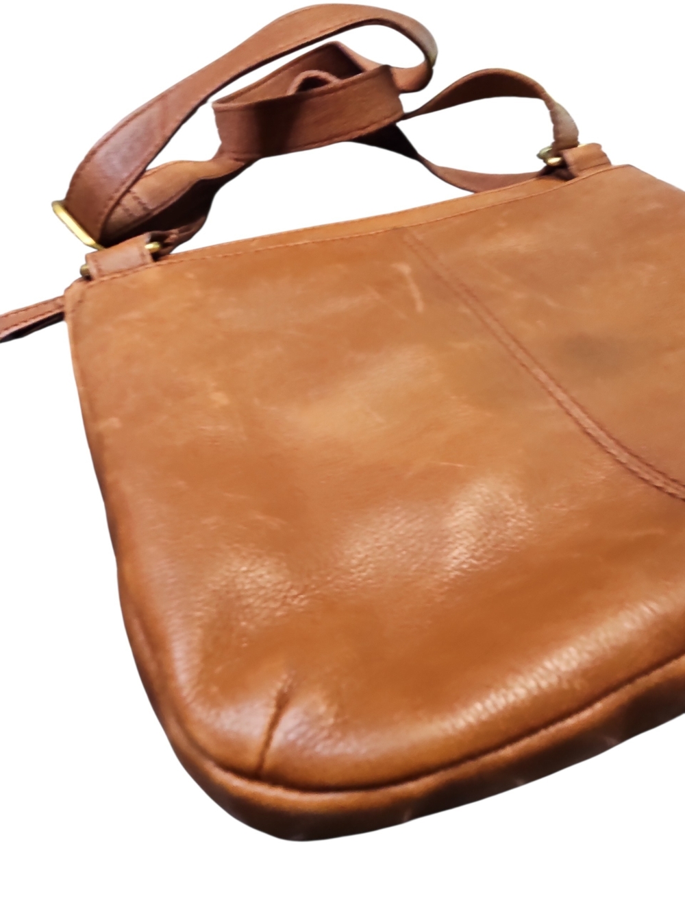 Fossil Tan Tessa Women's Leather Crossbody Bag Adjustable Strap Casual - Picture 4 of 6